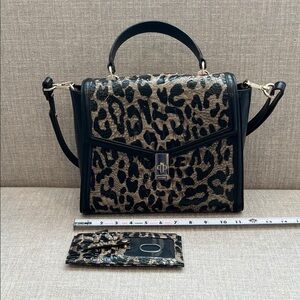 Brahmin | Ingrid Snow Leopard  Snowfall + Snow Leopard Credit Card Wallet